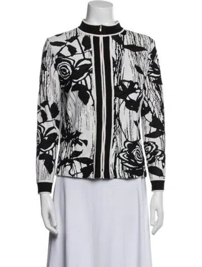 Pre-owned St John Printed Evening Jacket In Multi