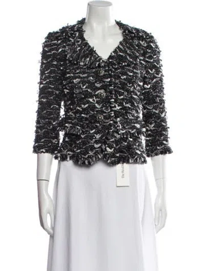 Pre-owned St John Printed Evening Jacket In Multi