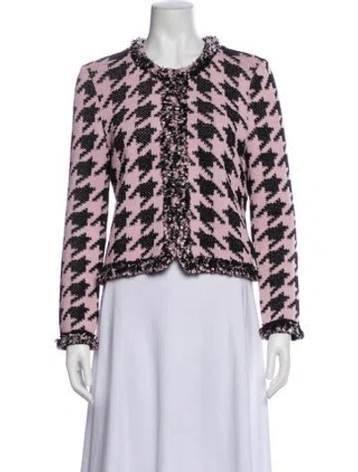 Pre-owned St John Printed Evening Jacket In Multi