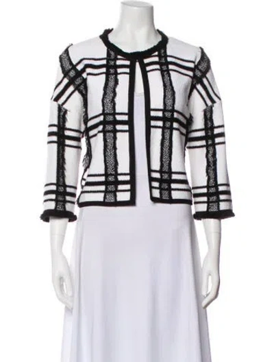 Pre-owned St John Printed Evening Jacket In Multi