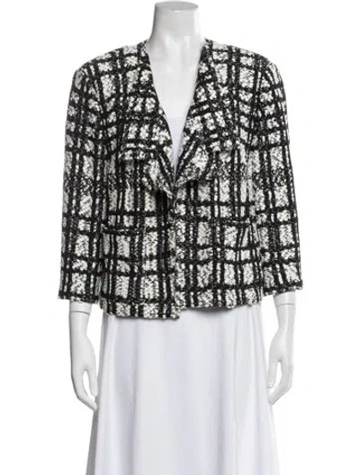 Pre-owned St John Printed Evening Jacket In Multi