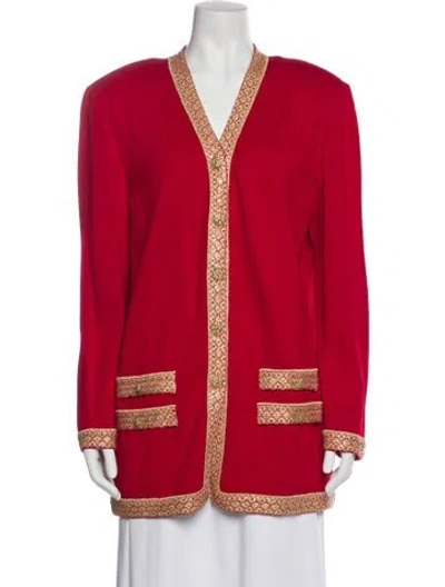 Pre-owned St John Printed Evening Jacket In Multi
