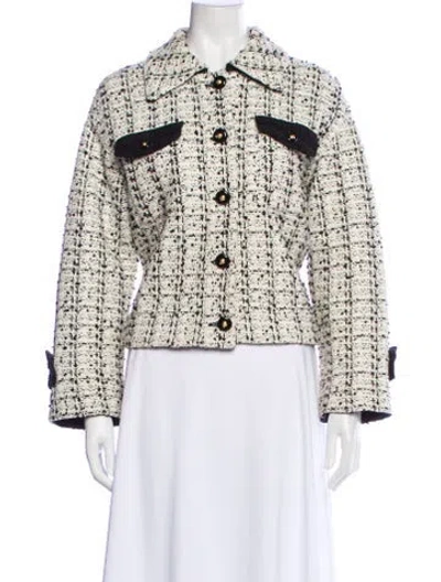 Pre-owned St John Printed Evening Jacket In Multi
