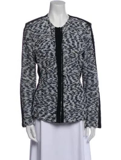 Pre-owned St John Printed Jacket In Black