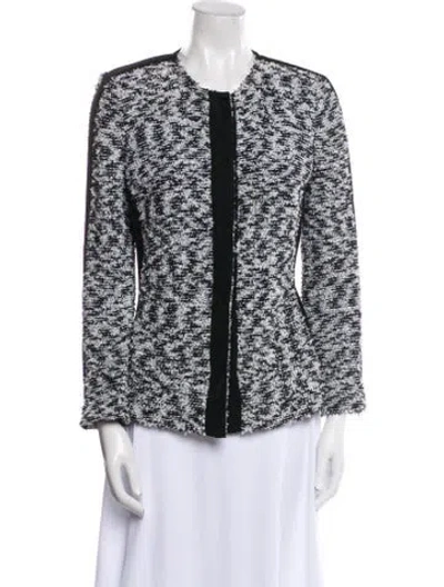 Pre-owned St John Printed Jacket In Black