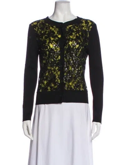 Pre-owned St John Printed Jacket In Black