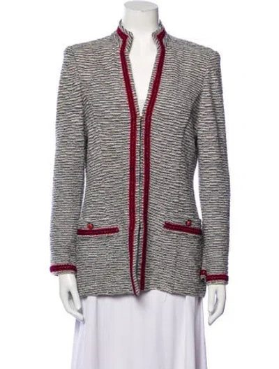 Pre-owned St John Printed Jacket In Blue