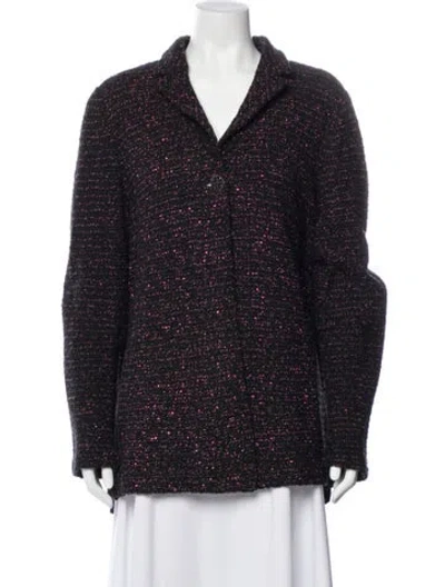 Pre-owned St John Printed Jacket In Blue