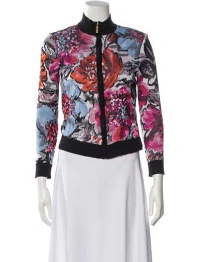 Pre-owned St John Printed Jacket In Multi