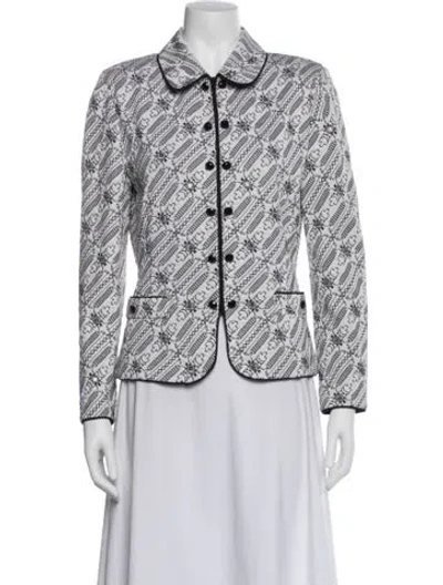 Pre-owned St John Printed Jacket In Multi