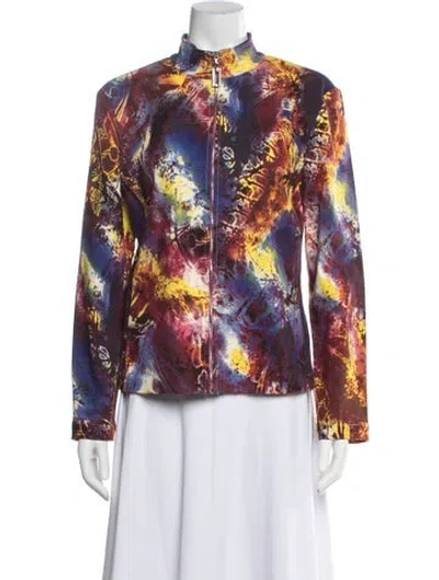 Pre-owned St John Printed Jacket In Multi