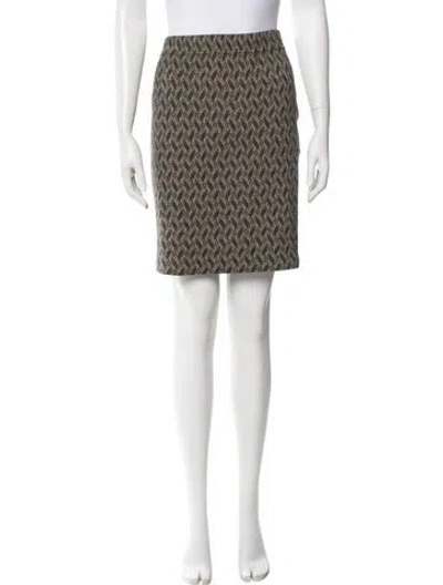 Pre-owned St John Printed Knee-length Skirt