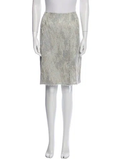 Pre-owned St John Printed Knee-length Skirt