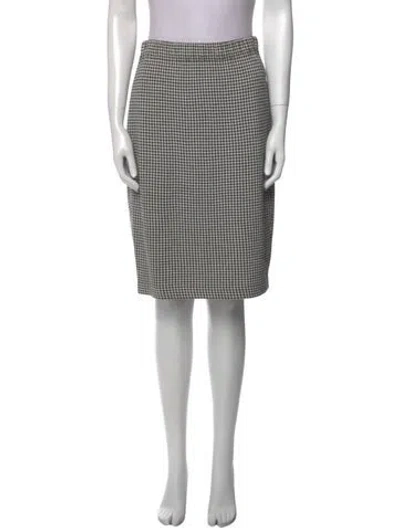 Pre-owned St John Printed Knee-length Skirt In Neutral