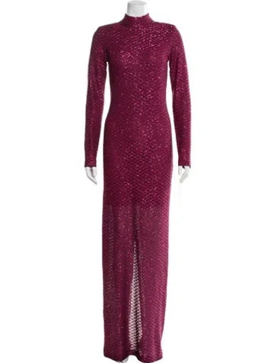 Pre-owned St John Printed Long Dress