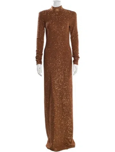Pre-owned St John Printed Long Dress