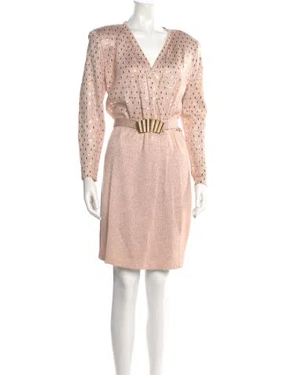 Pre-owned St John Printed Mini Dress