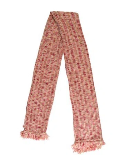 Pre-owned St John Printed Scarf In Pink