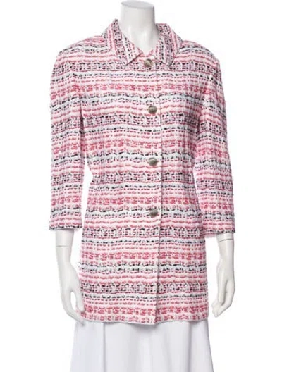Pre-owned St John Printed Set In Pink