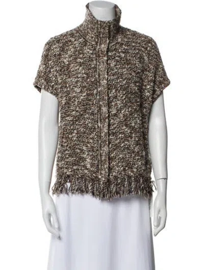 Pre-owned St John Printed Vest In Multi