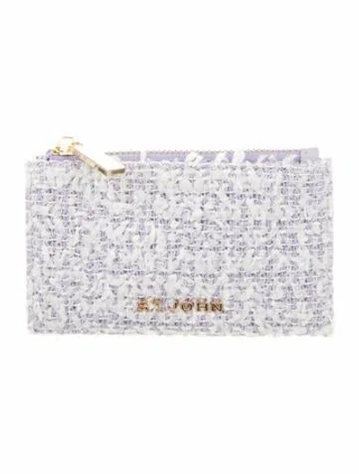 Pre-owned St John Printed Wallet In Purple