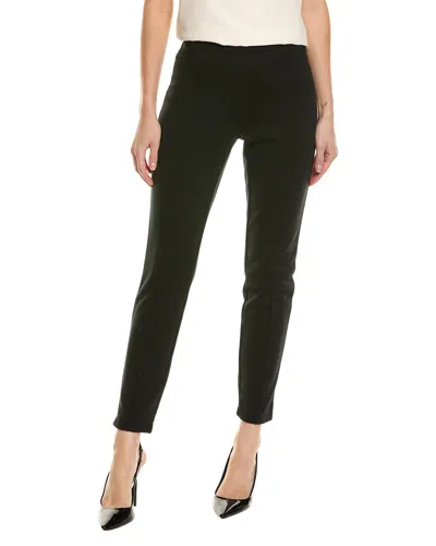 St John Pull-on Wool-blend Pant In Black