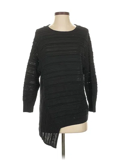 Pre-owned St John Pullover Sweater In Black