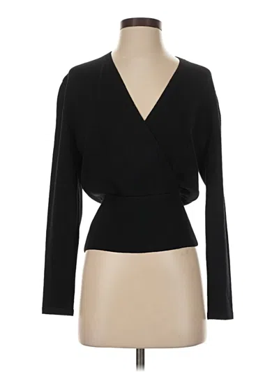 Pre-owned St John Pullover Sweater In Black