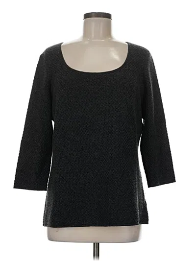 Pre-owned St John Pullover Sweater In Black