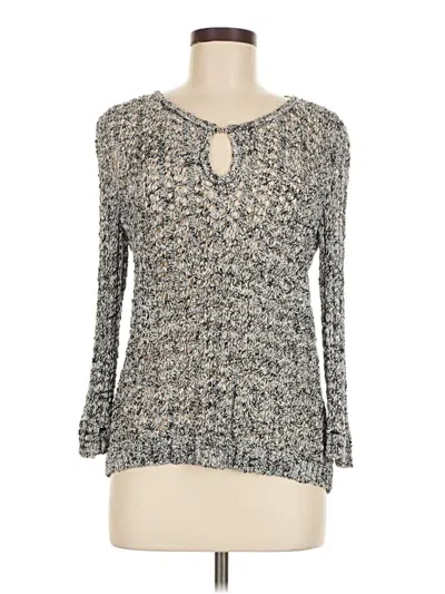 Pre-owned St John Pullover Sweater In Gray