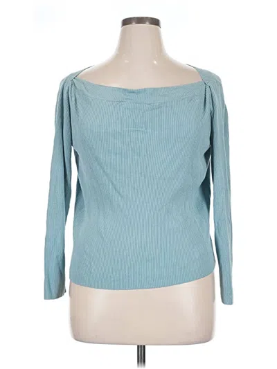 Pre-owned St John Pullover Sweater In Teal