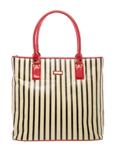 Pre-owned St John Pvc Tote In Neutrals