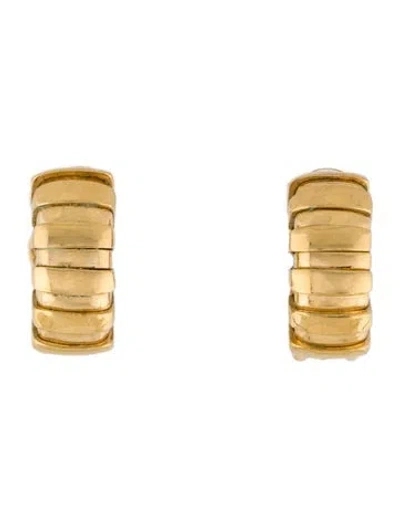 Pre-owned St John Quarter Hoop Clip-on Earrings In Multi