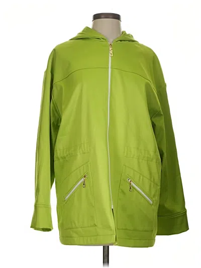 Pre-owned St John Raincoat In Green