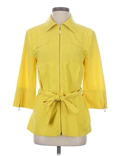 Pre-owned St John Raincoat In Yellow