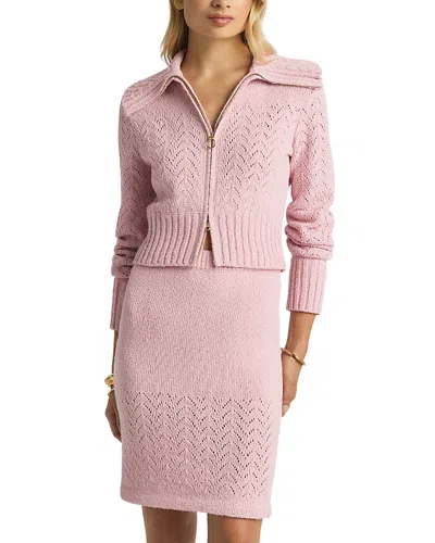 St John Re Edition Chevron Skirt In Celi