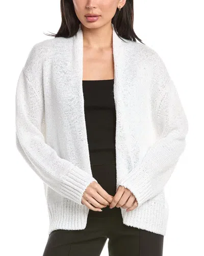 St John St. John Relaxed Shawl Collar Cardigan In White