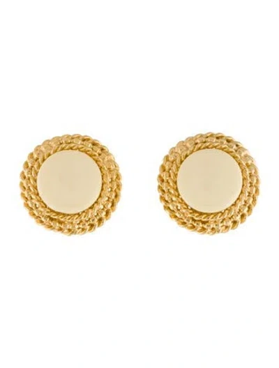 Pre-owned St John Resin Clip-on Earrings In Multi