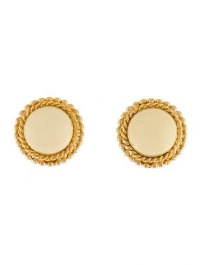 Pre-owned St John Resin Clip-on Earrings In Multi