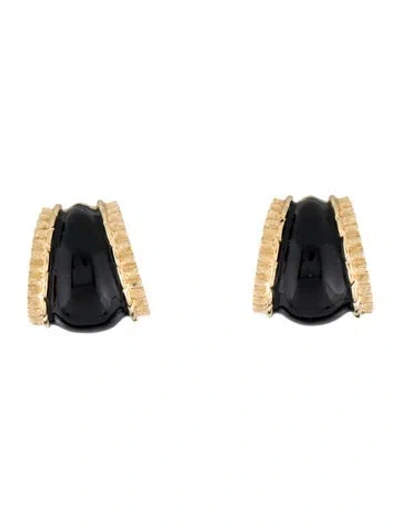 Pre-owned St John Resin Stud Earrings In Multicolor