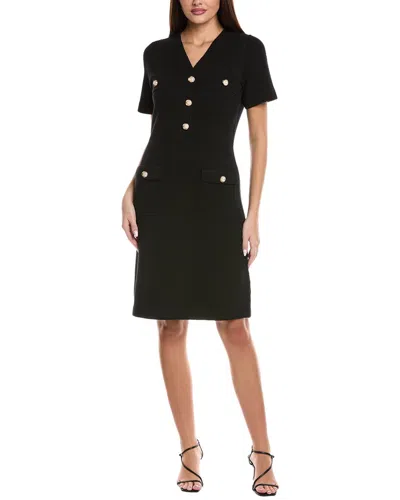 St John St. John Riso A-line Dress In Black