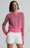 St John Rosie Sweater In St. John X Malbon Logo Knit