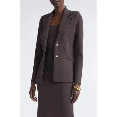 St John St. John Santa Roma Knit Jacket In Brown