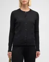 St John Santiago Knit Cardigan In Black