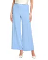 St John St. John Liquid Satin Elastic Waist Pull-on Pant In Blue