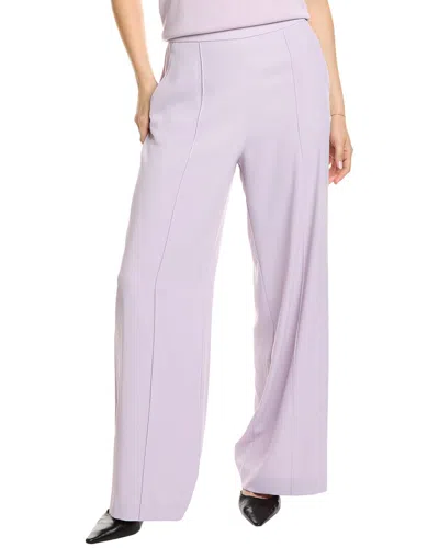 St John St. John Satin Back Cady Pant In Grey