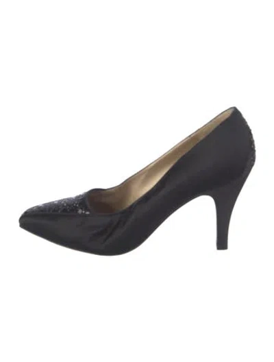 Pre-owned St John Satin Pumps In Blue