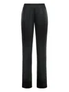 St John Satin Trousers In Schwarz