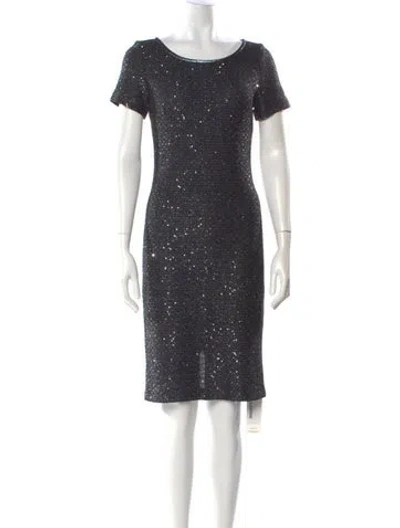 Pre-owned St John Scoop Neck Knee-length Dress