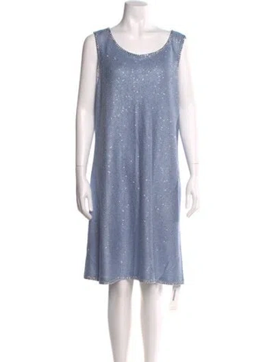 Pre-owned St John Scoop Neck Knee-length Dress W/ Tags
